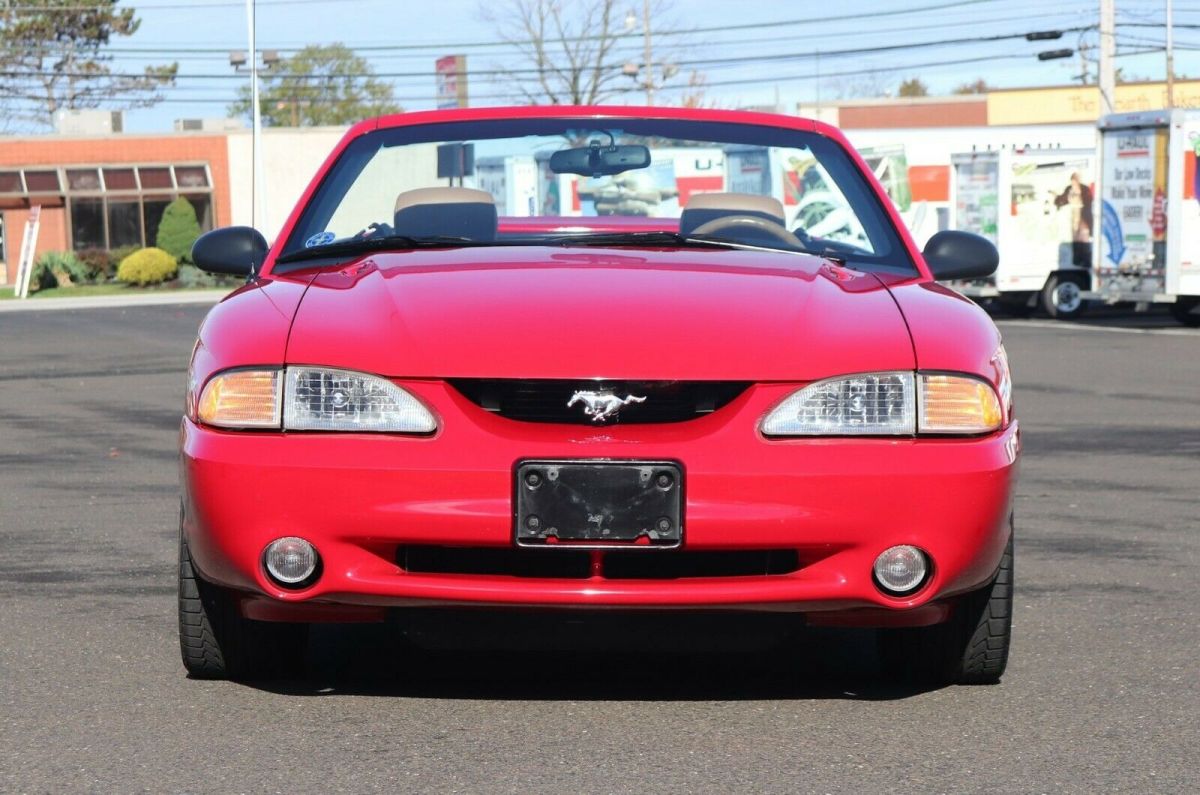 1994 Red Ford Mustang Convertible