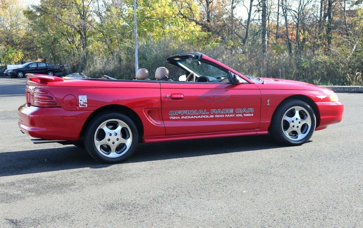1994 Red Ford Mustang Convertible