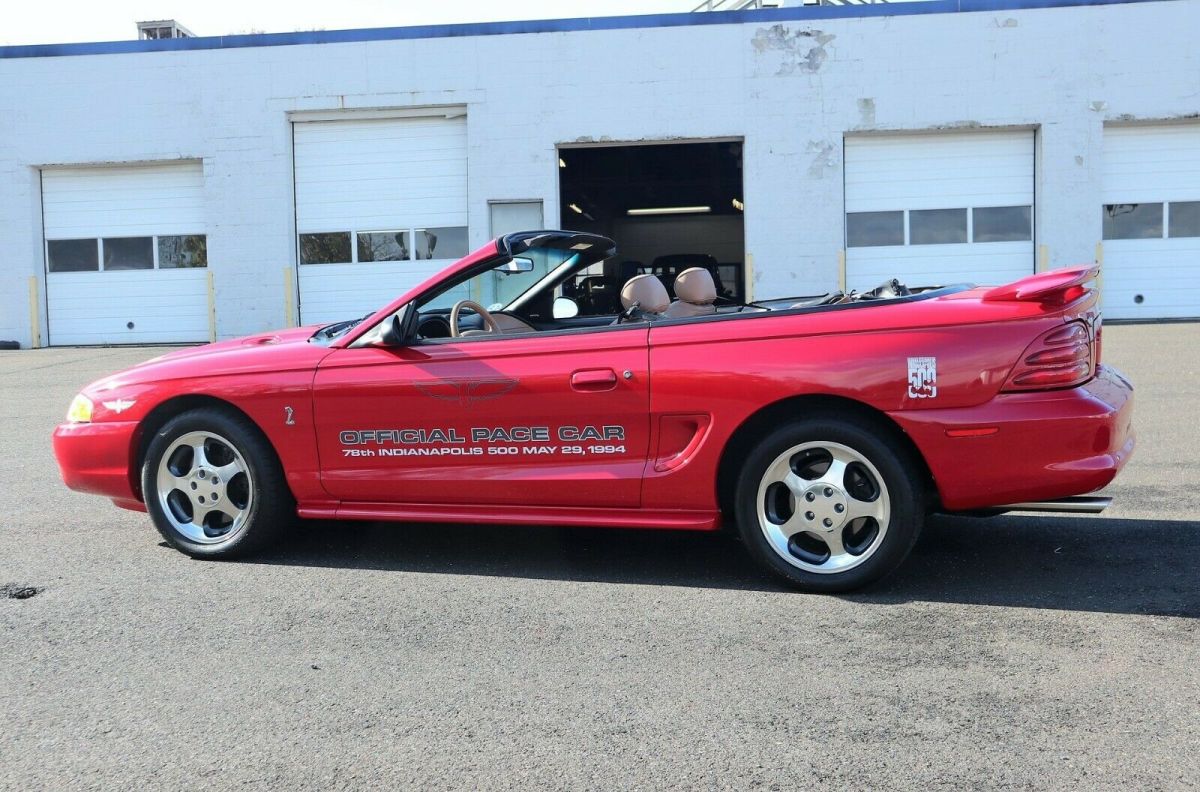 1994 Red Ford Mustang Convertible