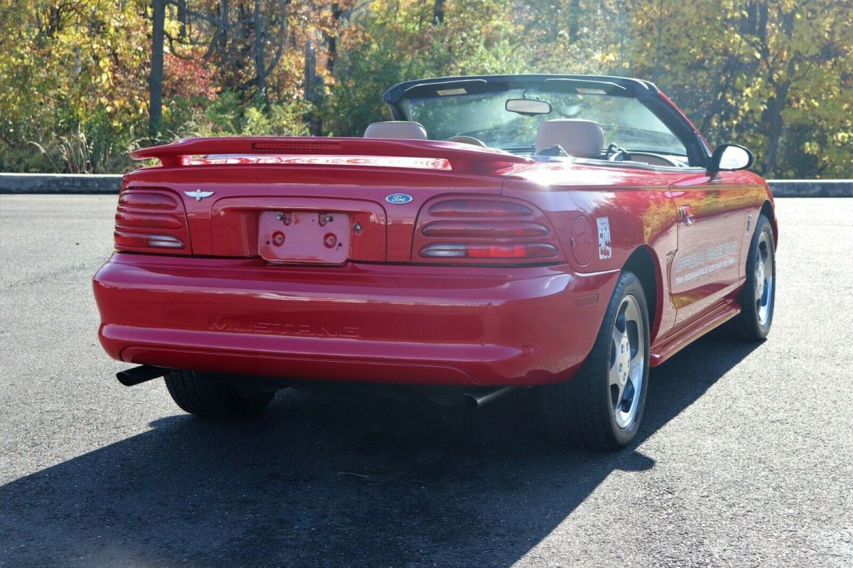 1994 Red Ford Mustang Convertible