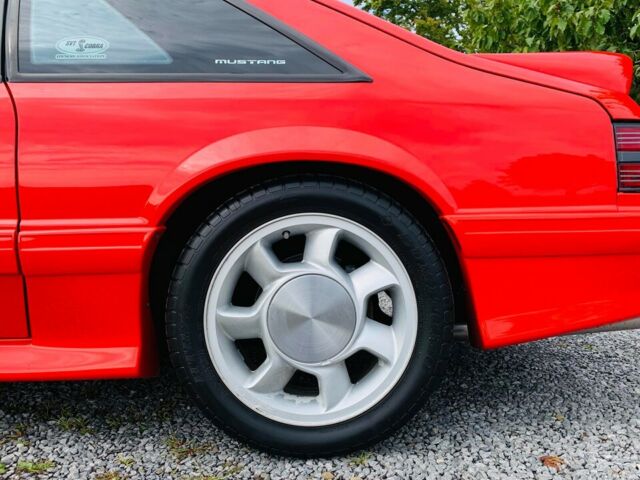 1993 Red Ford Mustang Hatchback