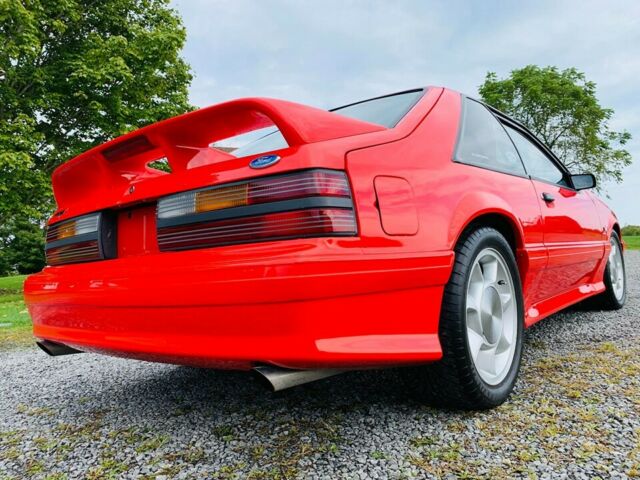 1993 Red Ford Mustang Hatchback
