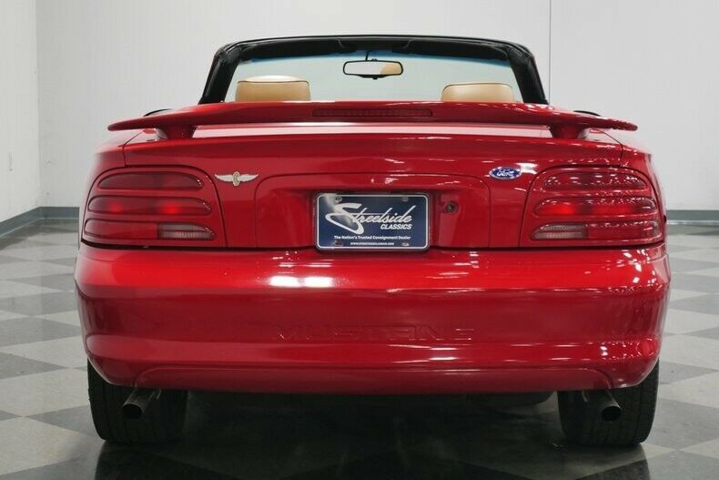 1994 Red Ford Mustang Convertible