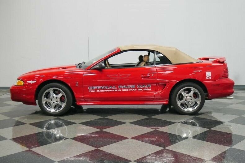 1994 Red Ford Mustang Convertible