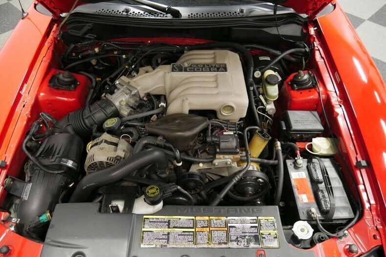 1994 Red Ford Mustang Convertible
