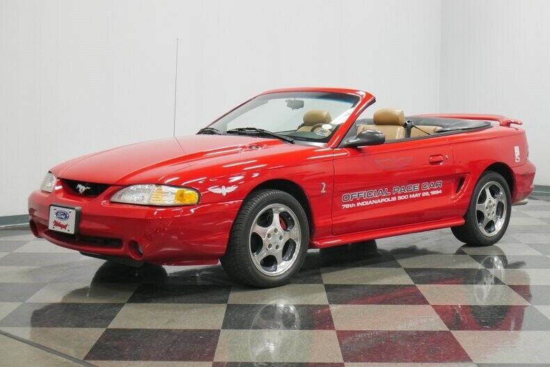 1994 Red Ford Mustang Convertible