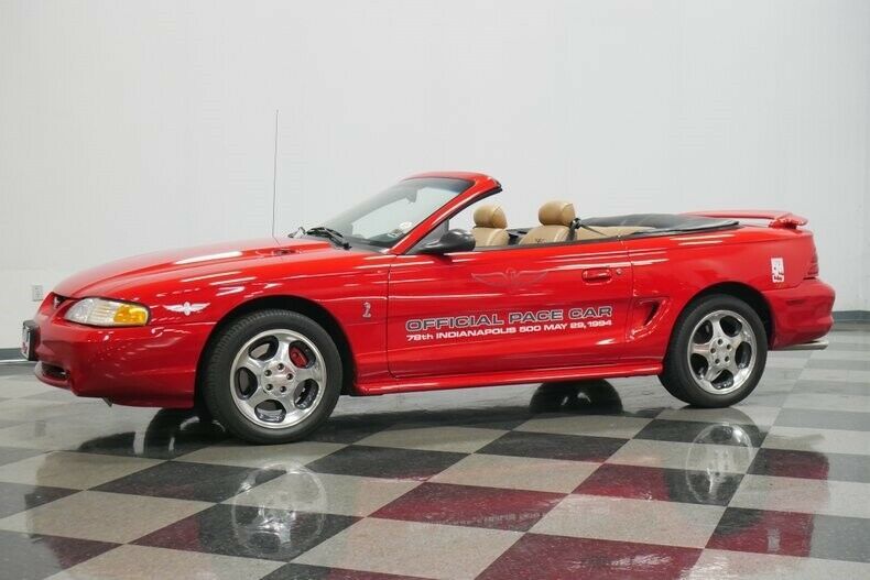 1994 Red Ford Mustang Convertible