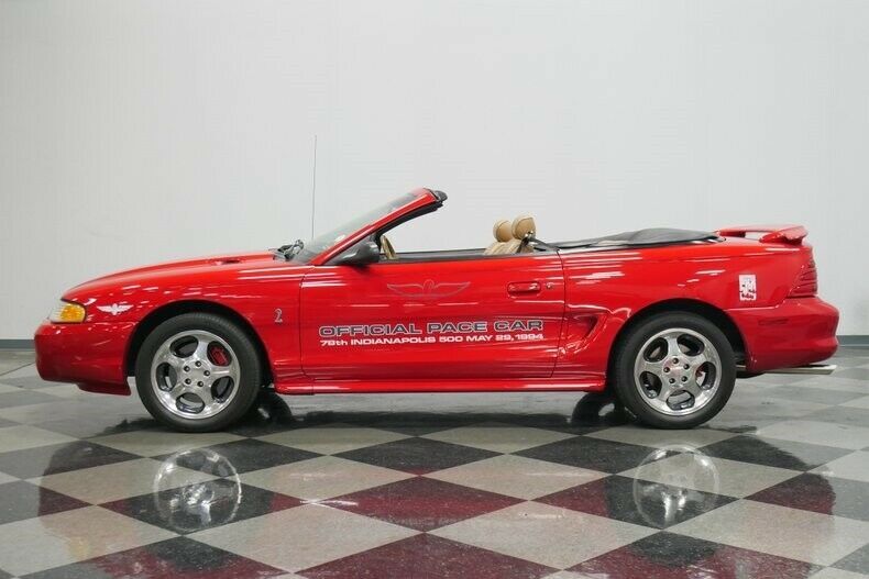 1994 Red Ford Mustang Convertible