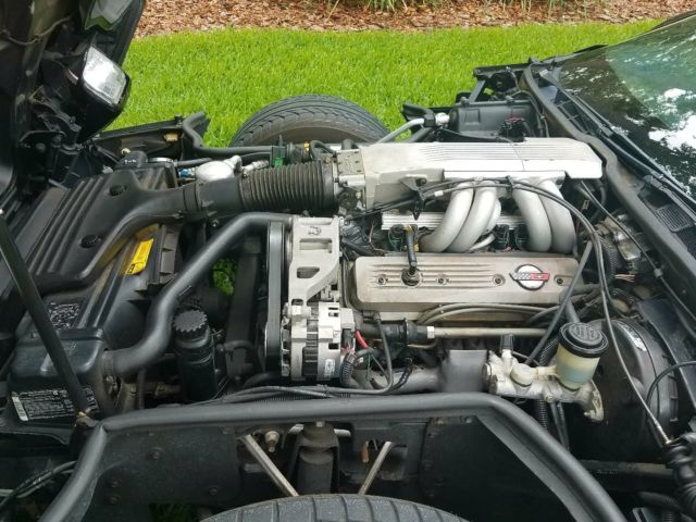 1987 Black Chevrolet Corvette Convertible