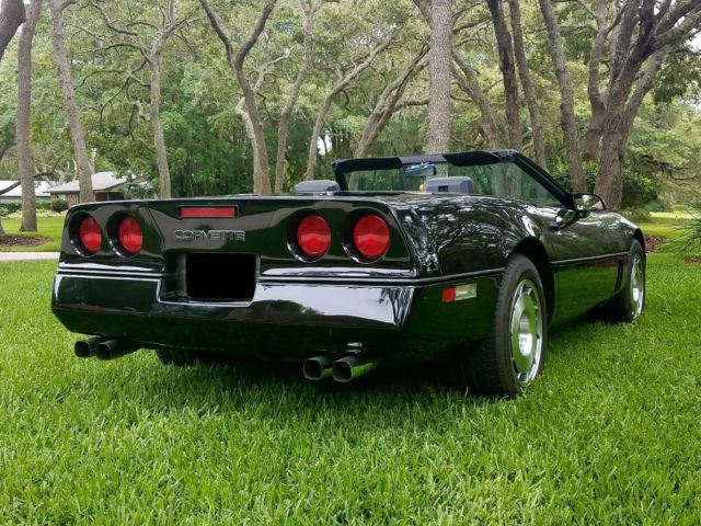 1987 Black Chevrolet Corvette Convertible