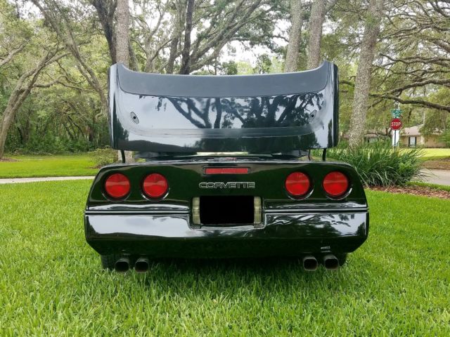 1987 Black Chevrolet Corvette Convertible