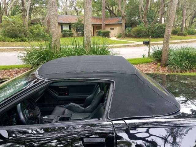 1987 Black Chevrolet Corvette Convertible
