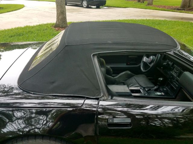 1987 Black Chevrolet Corvette Convertible