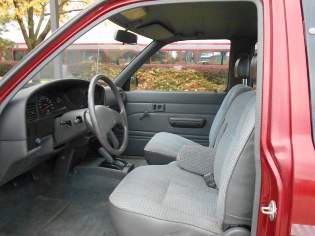 1991 Red Toyota Tacoma Extended Cab Pickup
