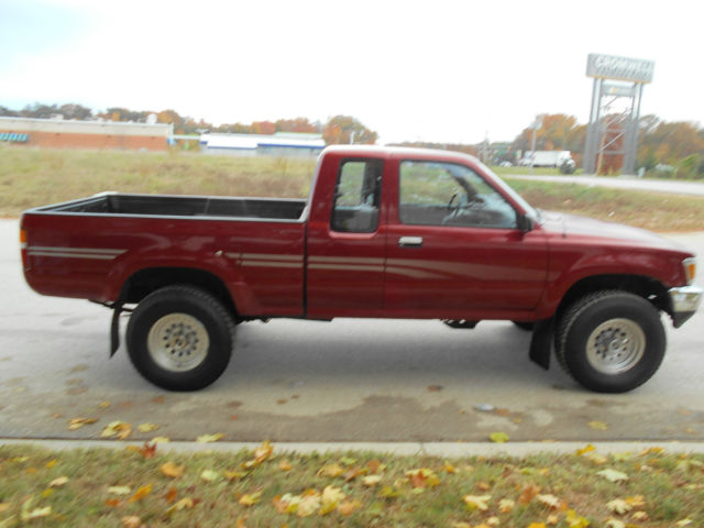 1991 Red Toyota Tacoma Extended Cab Pickup