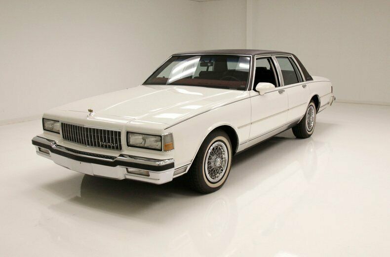 1989 White Chevrolet Caprice Sedan