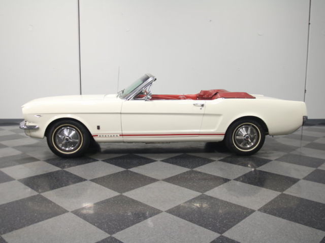 1965 White Ford Mustang Convertible