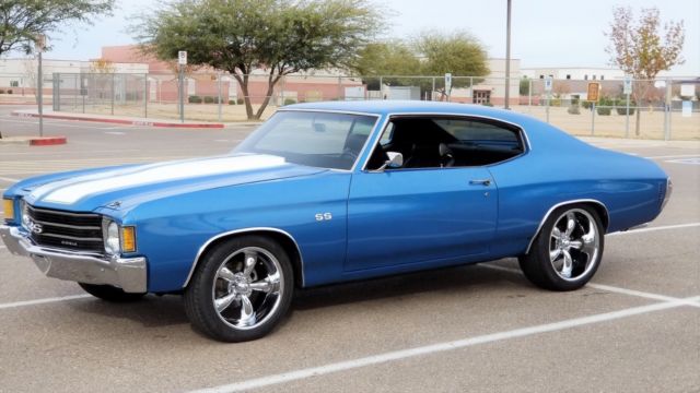 1972 Blue Chevrolet Chevelle Coupe