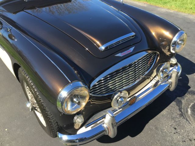 1960 Reddish Brown with Cream Austin Healey 3000 Convertible