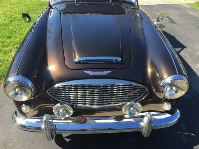 1960 Reddish Brown with Cream Austin Healey 3000 Convertible