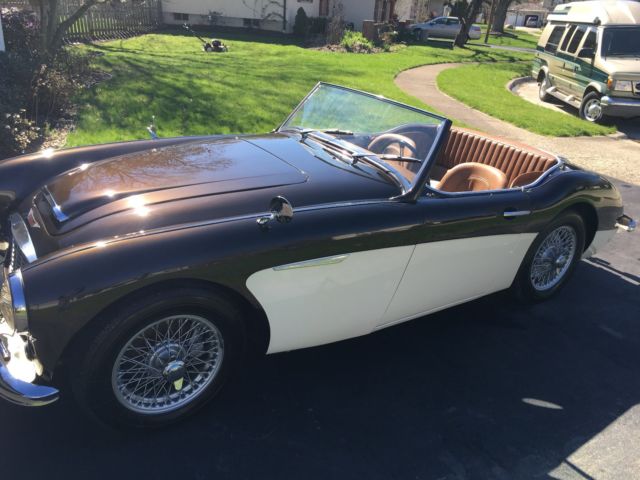 1960 Reddish Brown with Cream Austin Healey 3000 Convertible