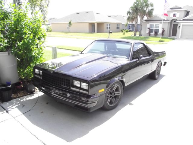1983 BLACK CHERRY Chevrolet El Camino Standard Cab Pickup