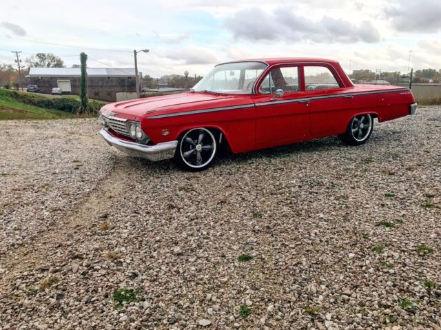 1962 Red Chevrolet Bel Air/150/210 Sedan