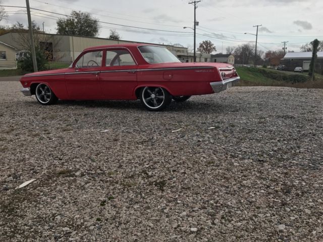 1962 Red Chevrolet Bel Air/150/210 Sedan