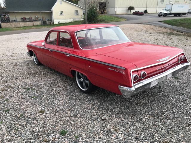 1962 Red Chevrolet Bel Air/150/210 Sedan