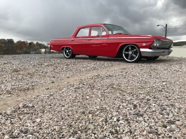 1962 Red Chevrolet Bel Air/150/210 Sedan