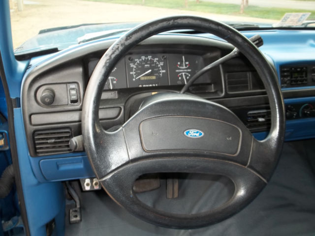 1993 Blue Ford F-250 Standard Cab Pickup