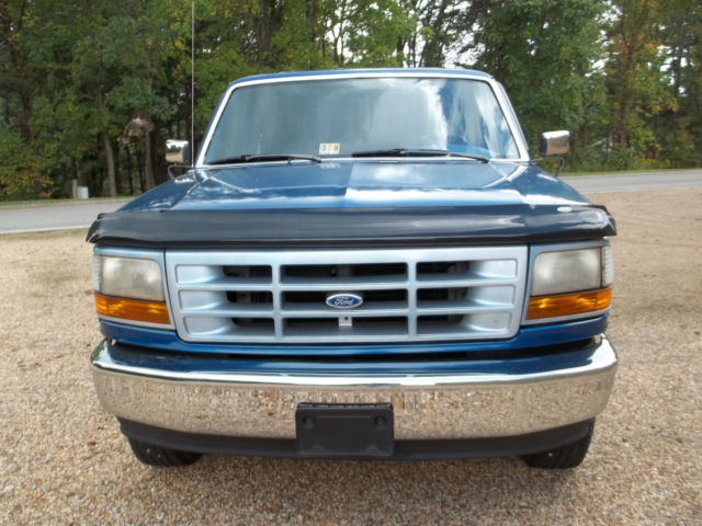 1993 Blue Ford F-250 Standard Cab Pickup