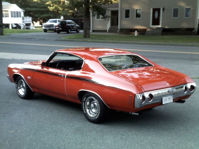 1972 Orange Chevrolet Chevelle Coupe
