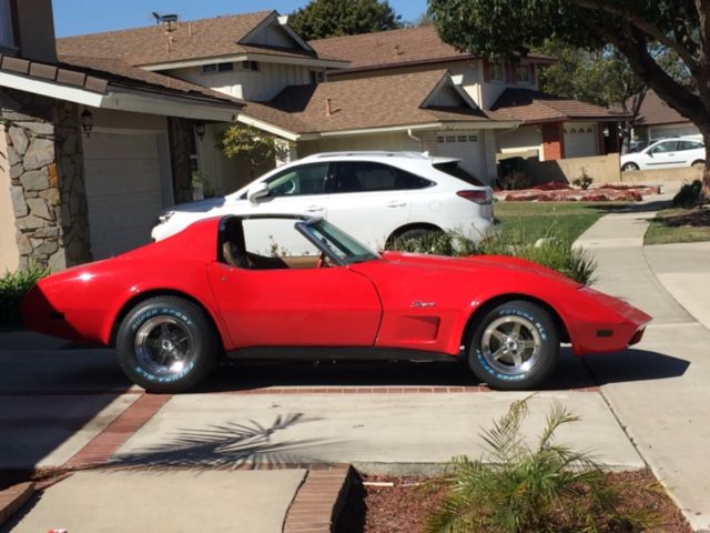 1974 Red Chevrolet Corvette Coupe