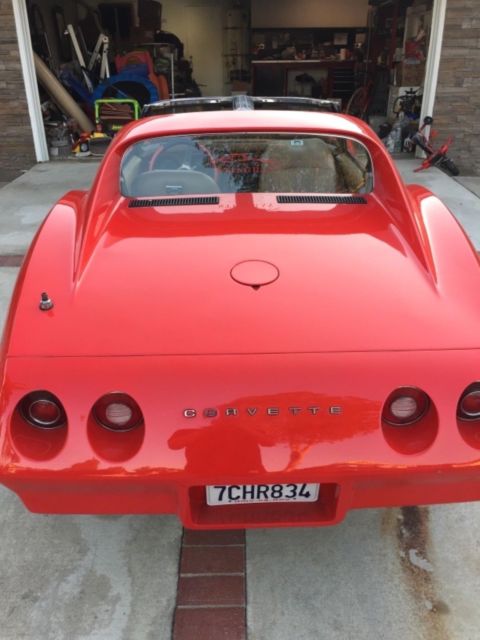 1974 Red Chevrolet Corvette Coupe