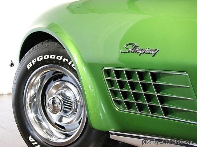 1972 Green Chevrolet Corvette Coupe