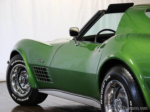 1972 Green Chevrolet Corvette Coupe