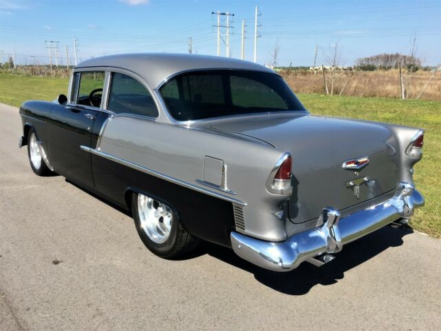 1955 BLACK & SILVER Chevrolet Bel Air/150/210 2 DR