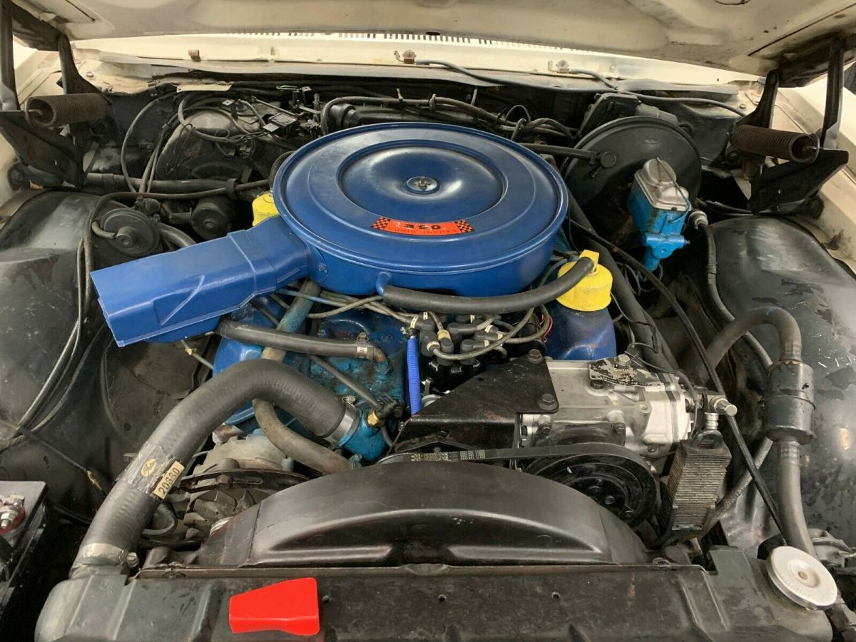 1968 White Ford Galaxie Coupe