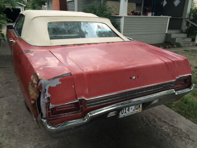 1970 Red Ford Galaxie Convertible