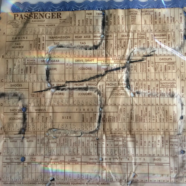 1970 Red Ford Galaxie Convertible