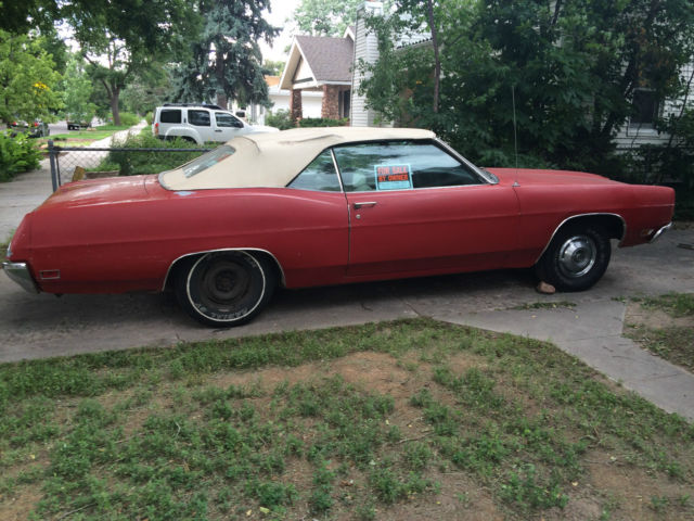 1970 Red Ford Galaxie Convertible