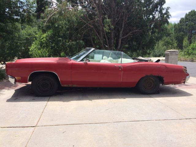 1970 Red Ford Galaxie Convertible