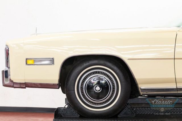 1976 White Cadillac Eldorado Convertible