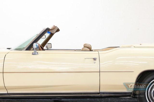 1976 White Cadillac Eldorado Convertible