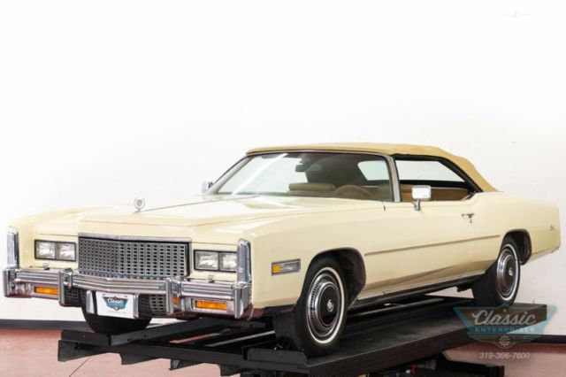 1976 White Cadillac Eldorado Convertible