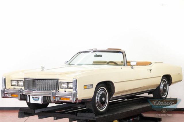 1976 White Cadillac Eldorado Convertible