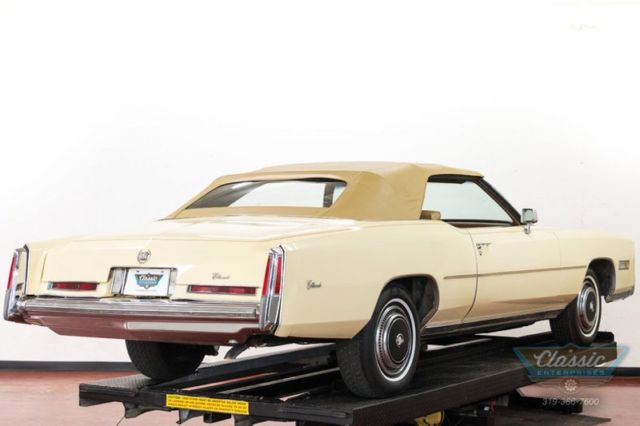1976 White Cadillac Eldorado Convertible