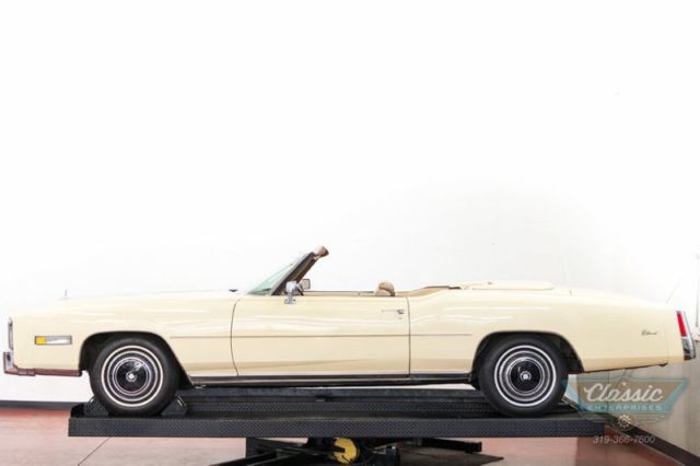 1976 White Cadillac Eldorado Convertible