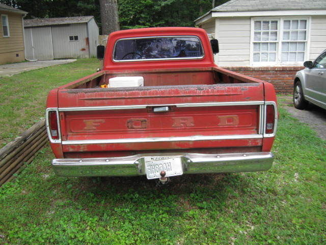 1967 Red Ford F-100